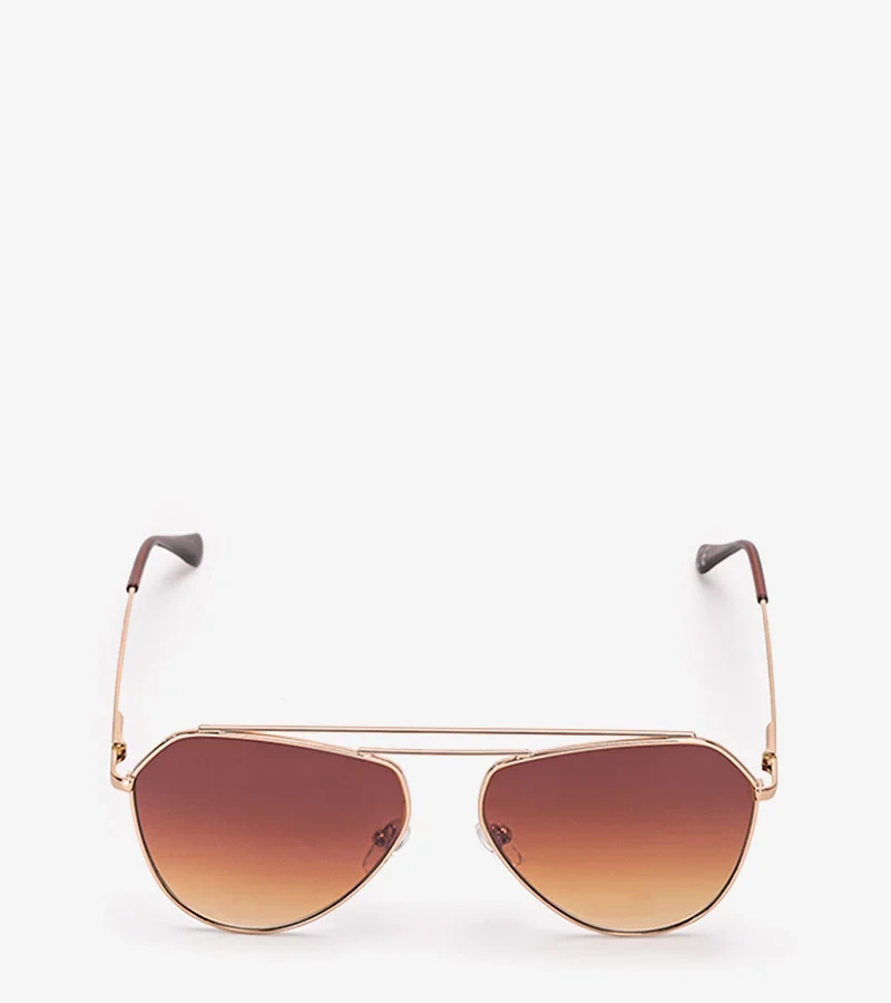 Hnedé pilotné slnečné okuliare Sirois