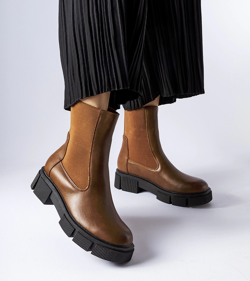 Marausa hnedé papuče na vysokom podpätku