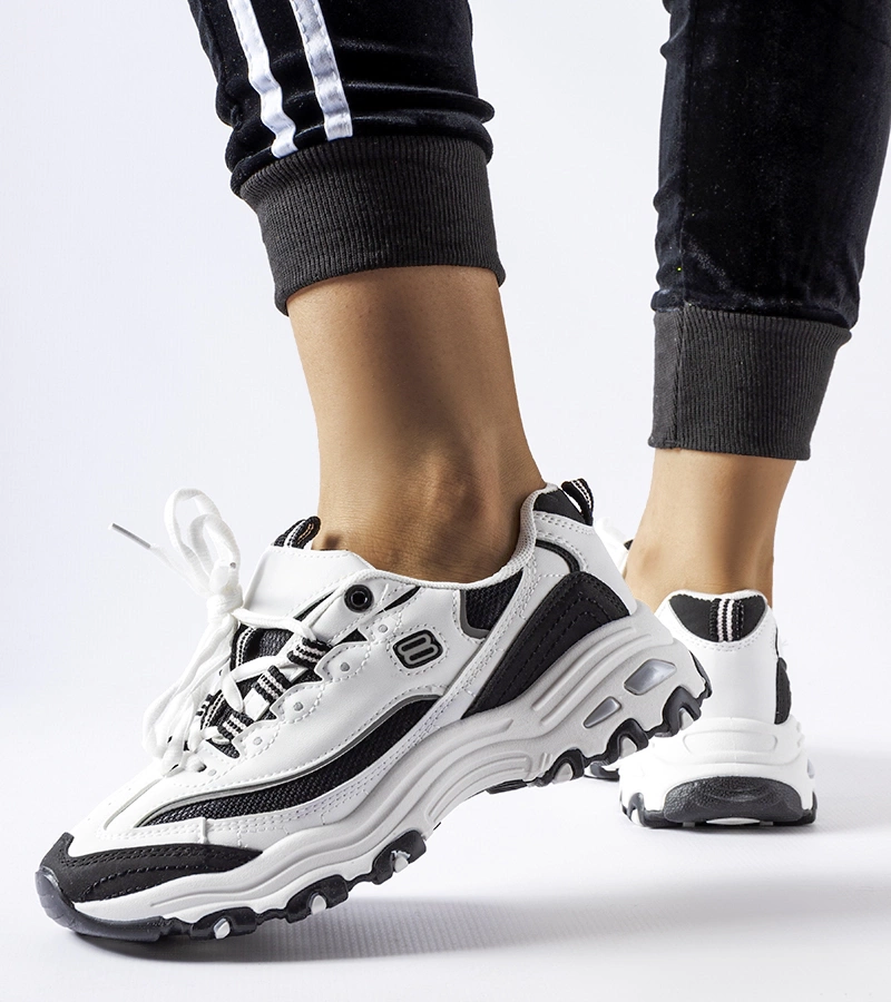 Čierno-biele športové tenisky Kouri