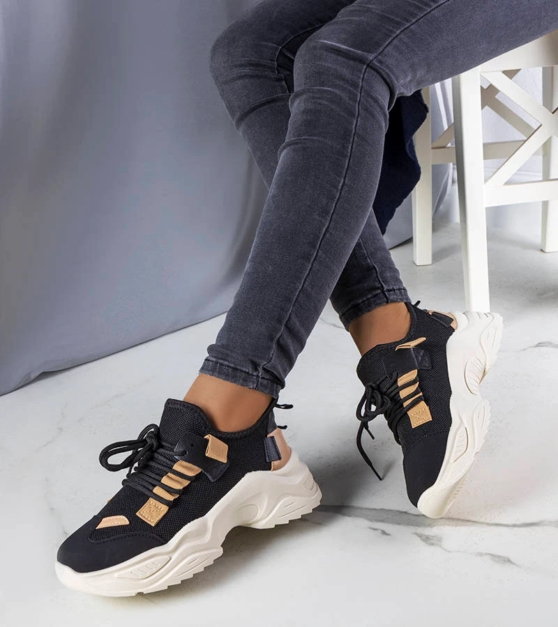 Čierne športové tenisky Sheryl