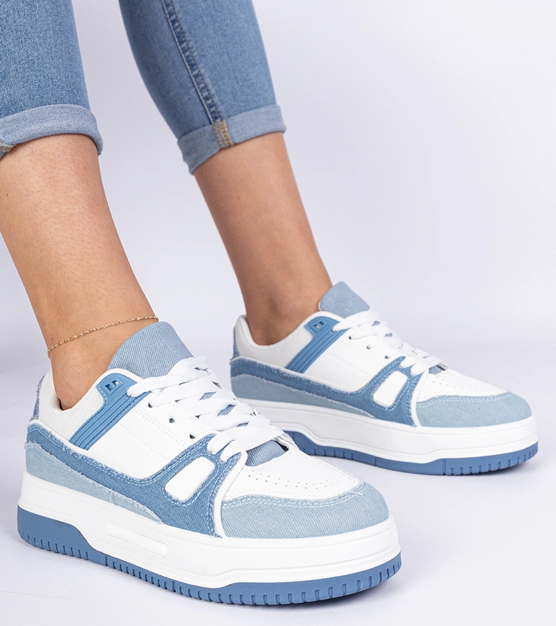 Modré dámske športové tenisky Pretta