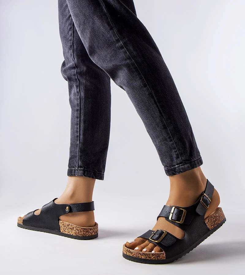 Čierne sandále Lee Cooper LCW-22-35-1163L