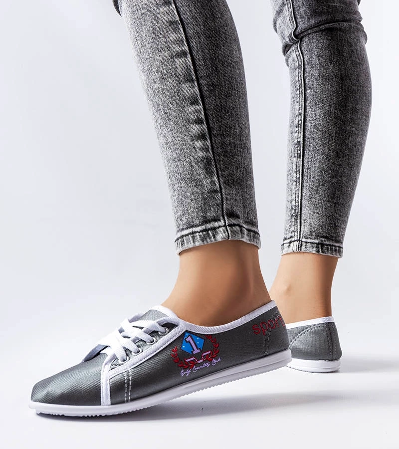 Šedé dámske tenisky Woodstock