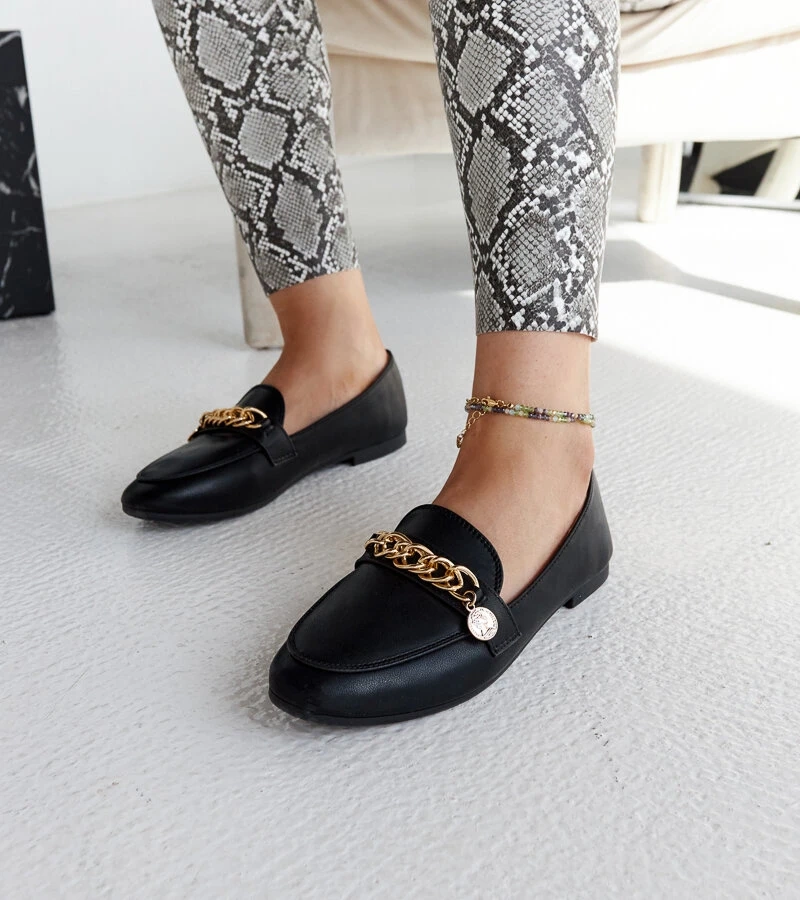 Čierne mokasíny so sietkou Scaletta