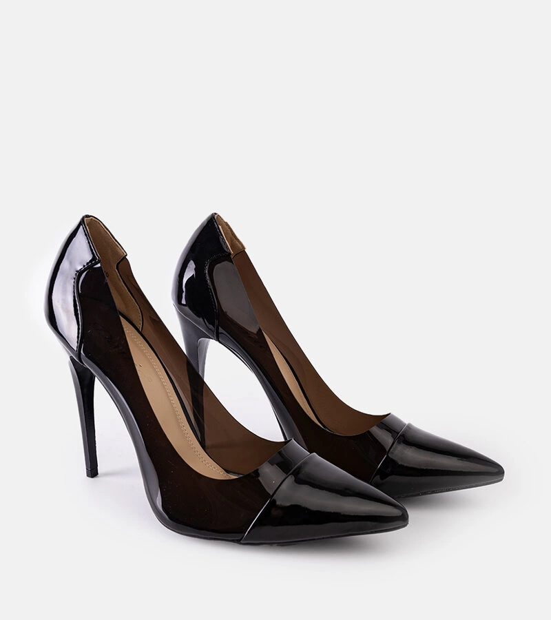 C Black lodičky na ihlovom podpätku New Love.