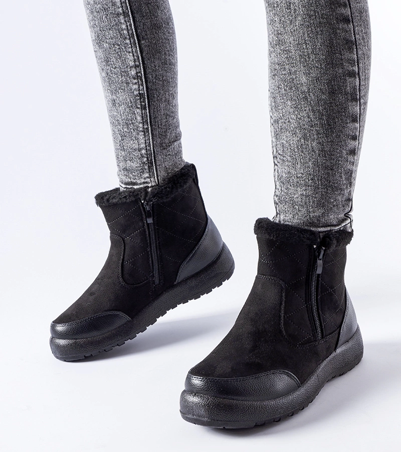 Čierne zateplené ľahké čižmy Caprarica