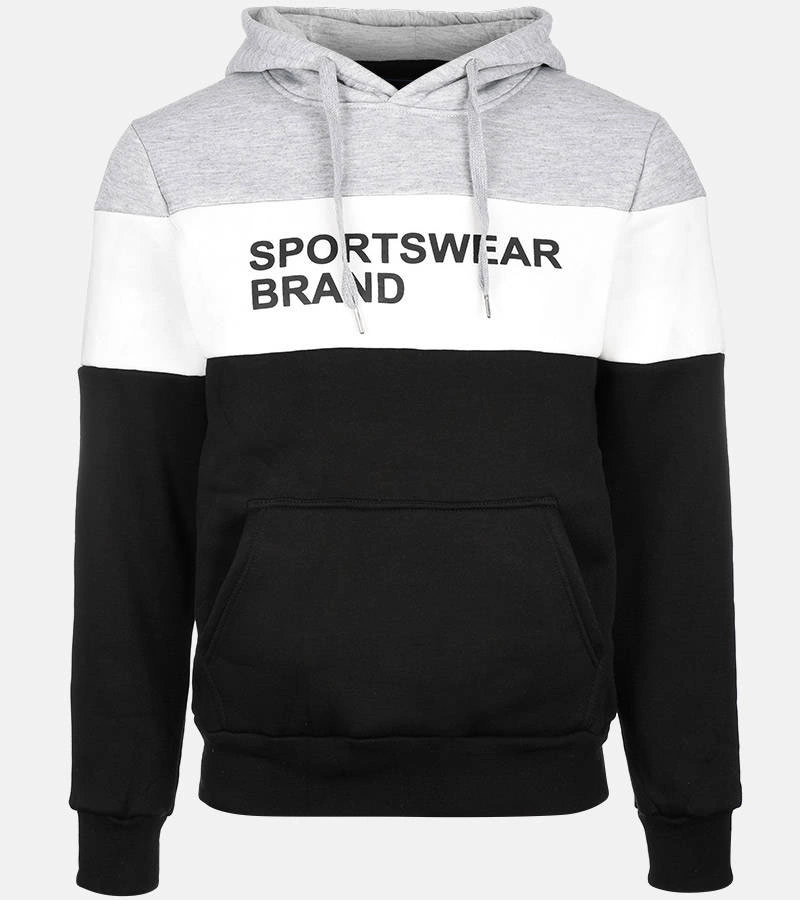 Pánska tmavosivá mikina Guerin s kapucňou