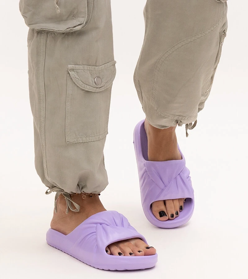 Fialové penové šľapky Cunta