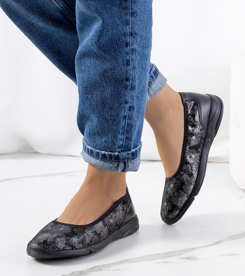 Čierne kožené tenisky Bonnert