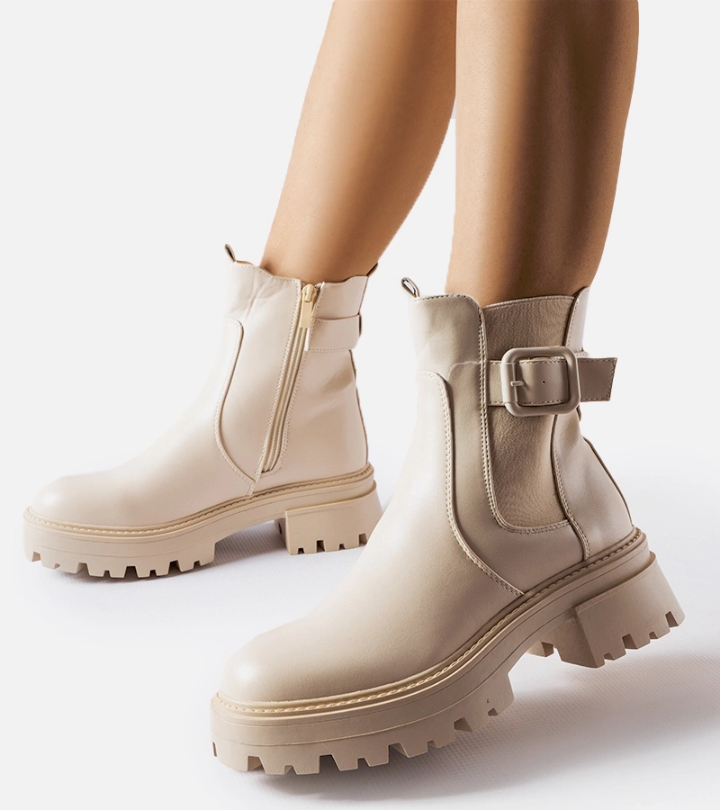 Beige zateplené trapery Parolise