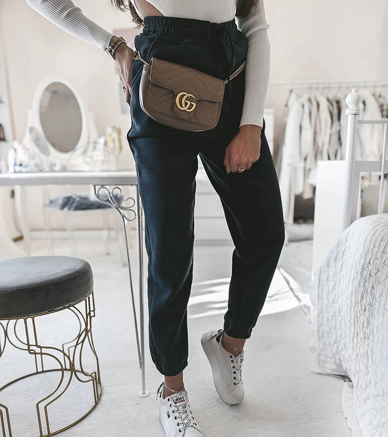 Šedé zateplené teplákové nohavice Cozy