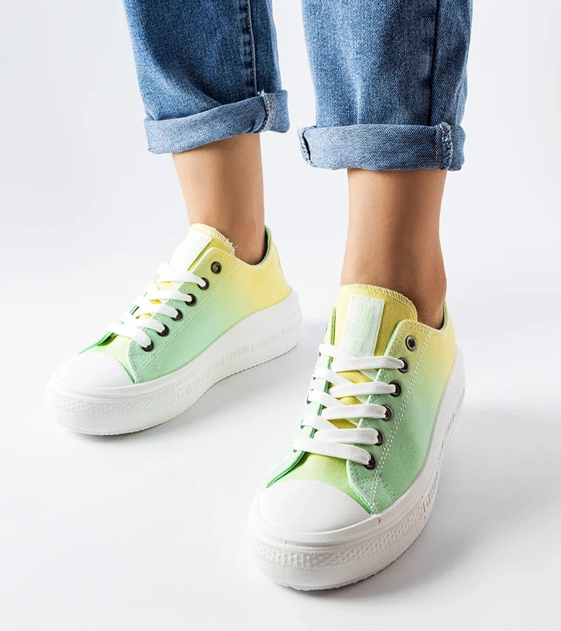 Žltozelené tenisky Big Star LL274A186