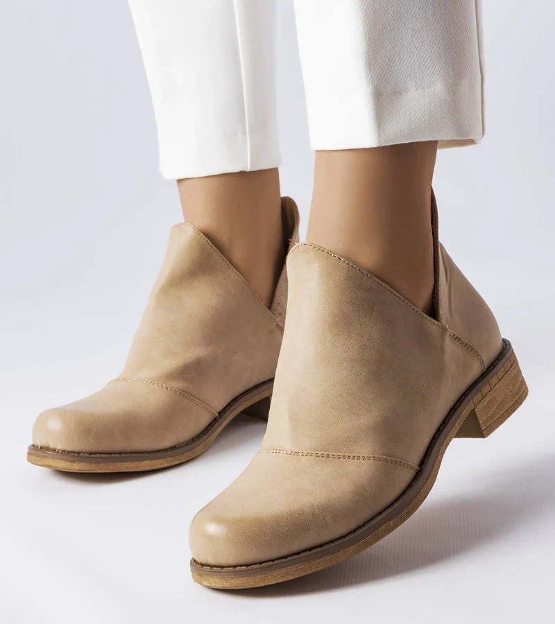 Lacombe béžové topánky s nepravidelným zvrškom