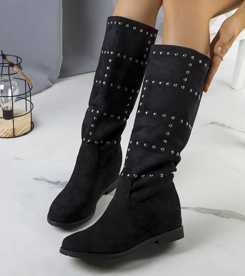 Čierne topánky na platforme Mercato