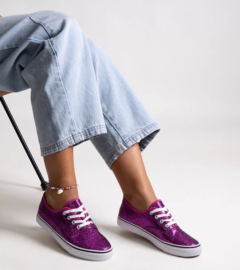 Ružové trblietavé tenisky Merri