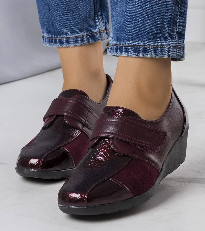 Poltopánky Andris v bordovej farbe