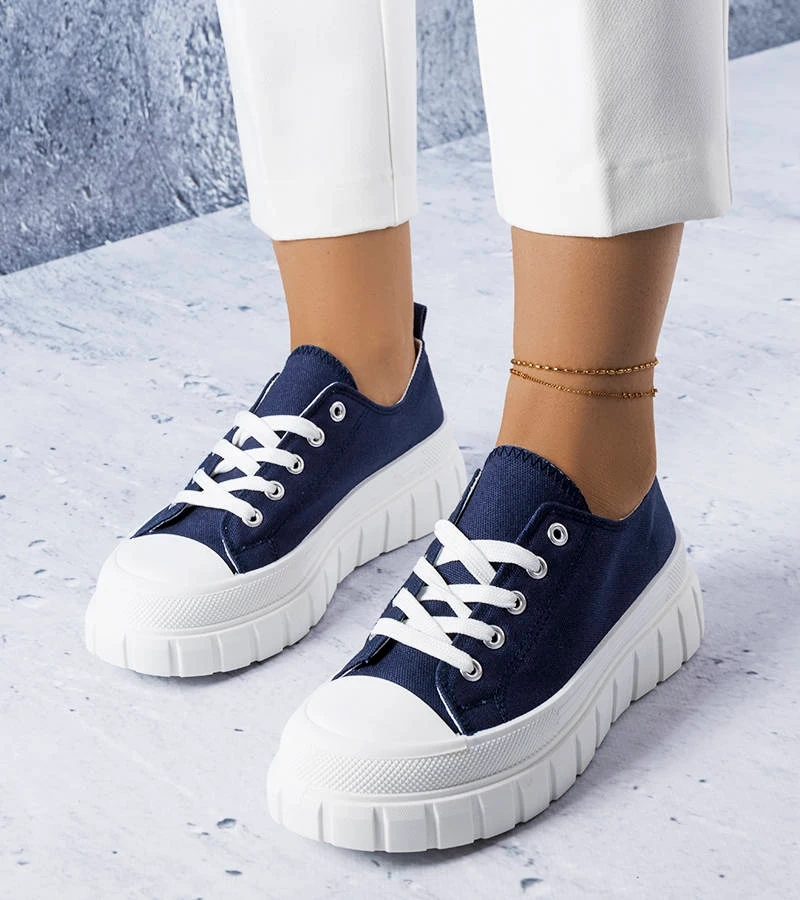 Bellemare tmavomodré tenisky na platforme