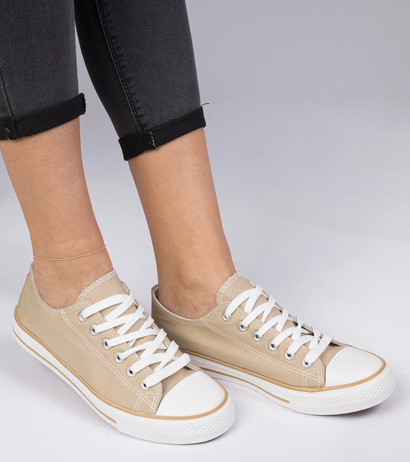 Béžové klasické dámske tenisky Menfis