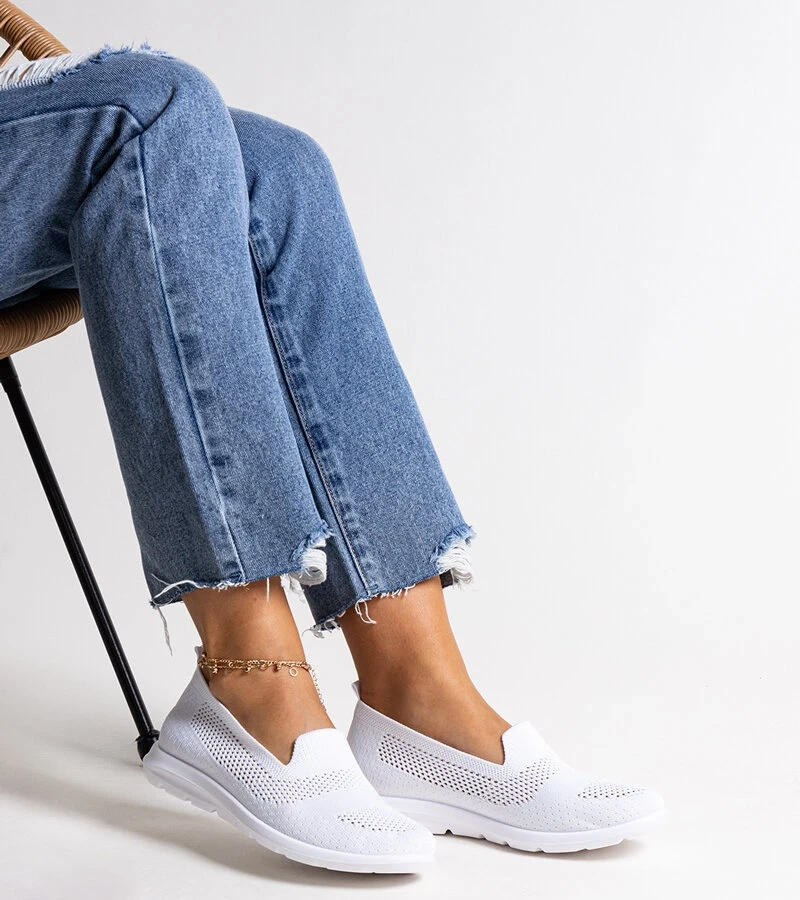 Biele tenisky na penovej podrážke Rahima