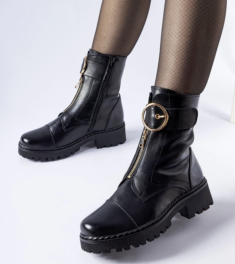 Čierne zateplené trapery Classe