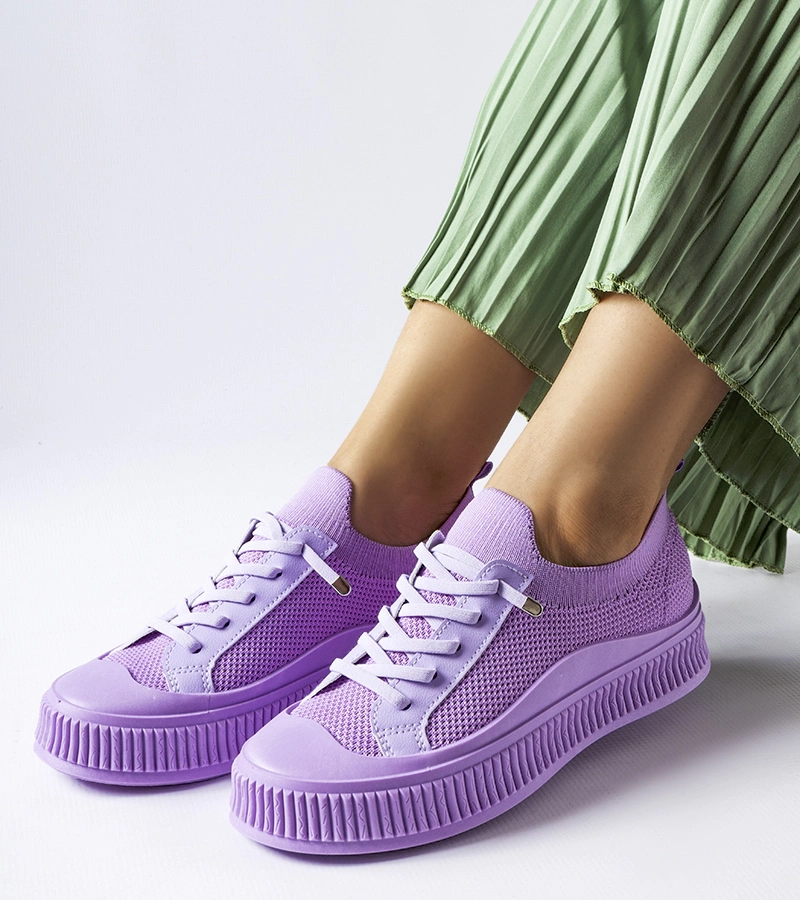 Fialové slip-on tenisky Callimaco