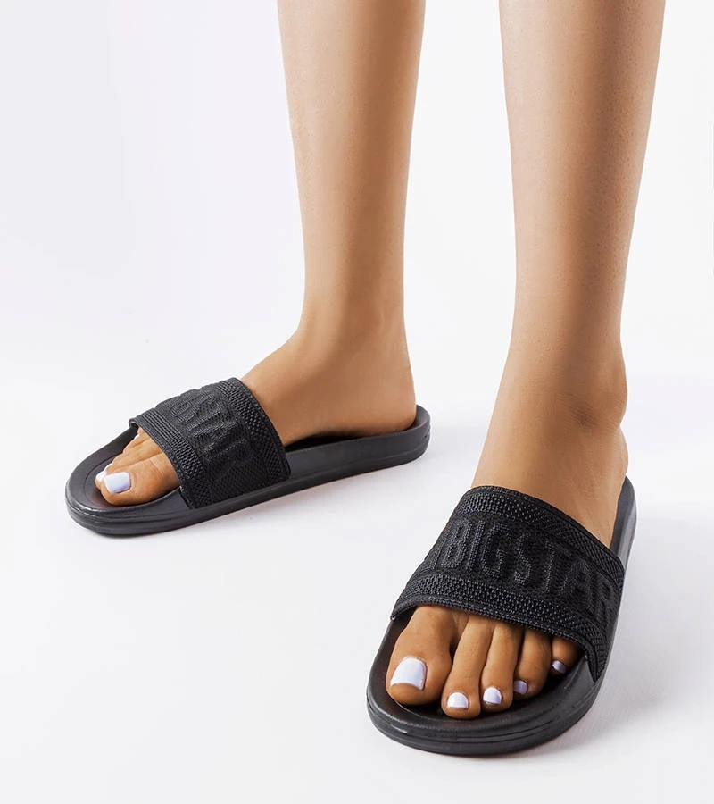 Čierne žabky Big Star LL274A158