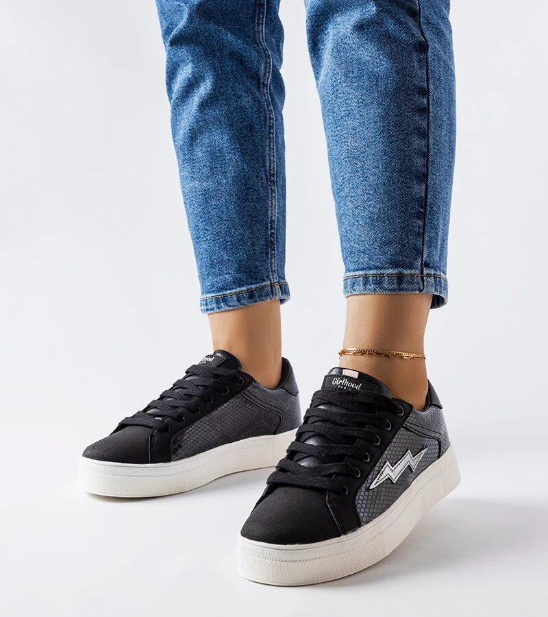 Čierne tenisky Vernadeau