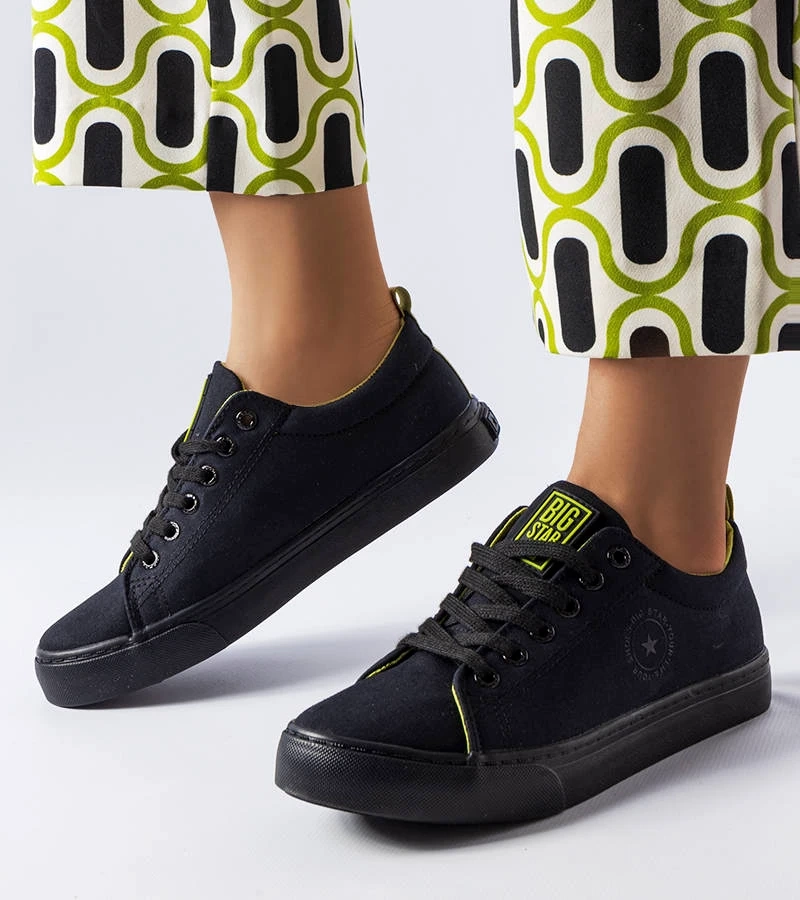 Čierne textilné tenisky Big Star LL274247
