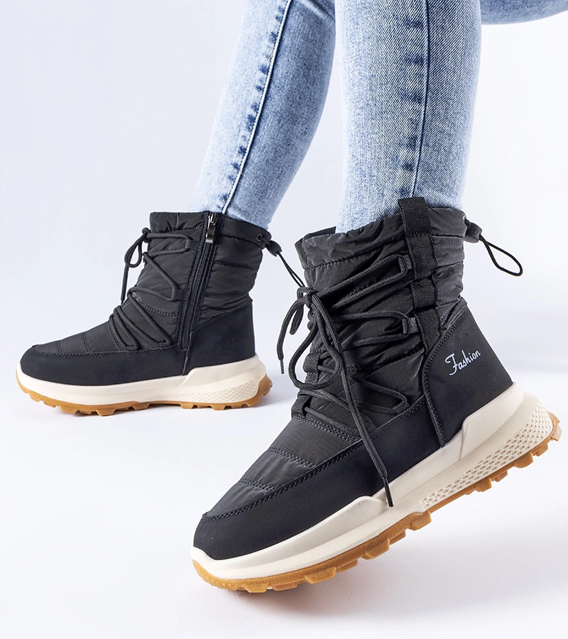 Čierne zateplené snehule Stephen