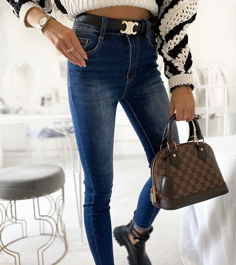 Džíny Mineo v námorníckej modrej farbe