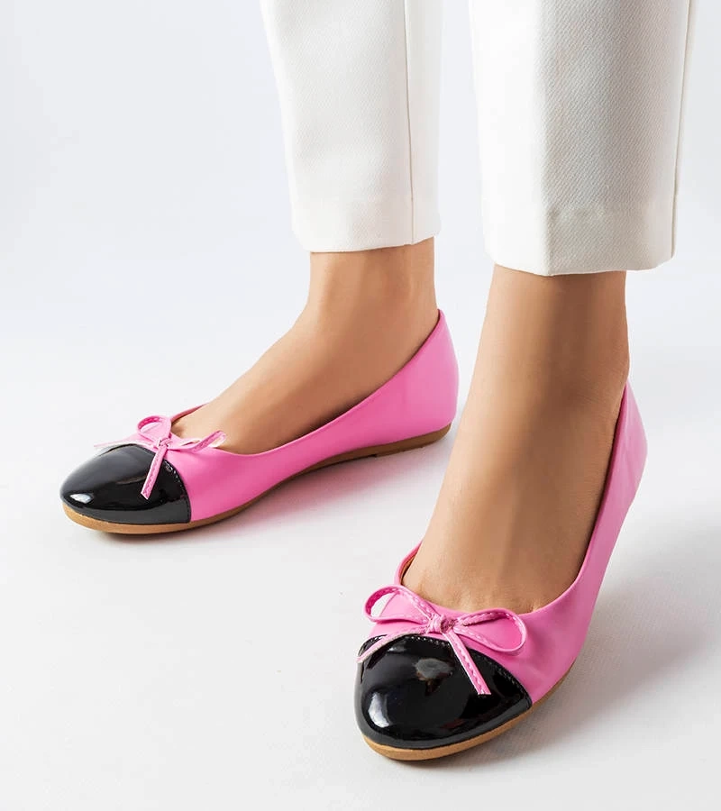 Ružové balerínky s lakovaným nosom od Despins