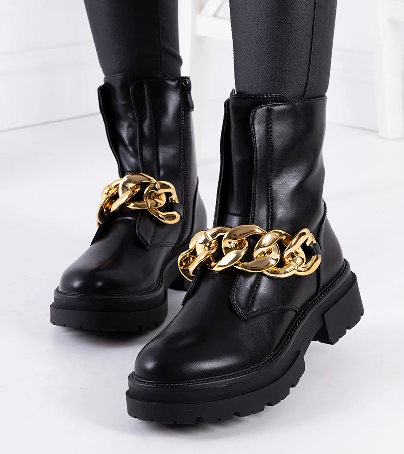 Čierna botki Burrafirth