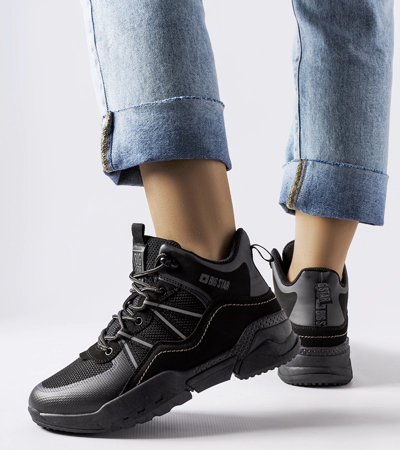 Čierne trapery Big Star KK274218