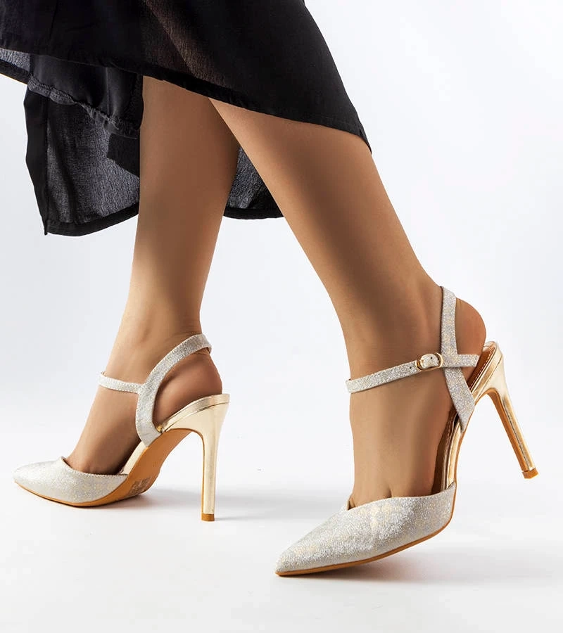 Gallia šachovnicové zlaté trblietavé ihlice