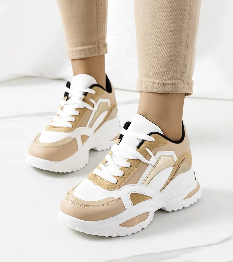 Béžové dámske tenisky Eshelby