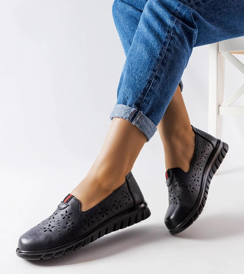 Čierne ľahké mokasíny Joli