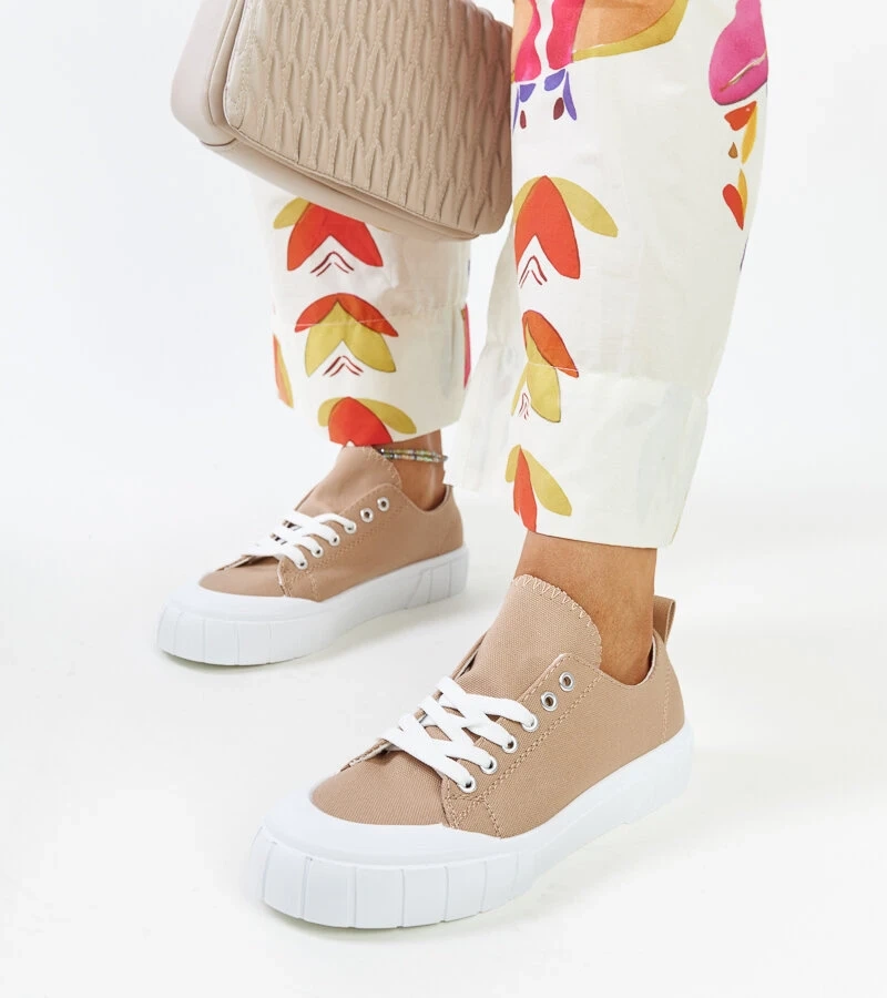 Hnedé látkové tenisky Eduarda