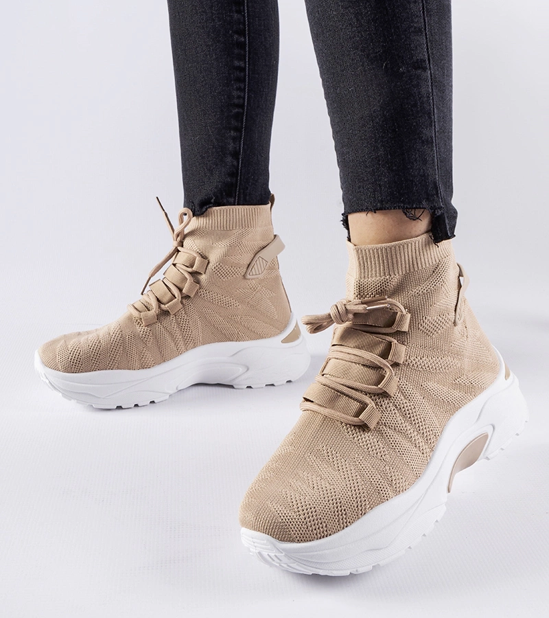 Hnedé vysoké tenisky Vigatto