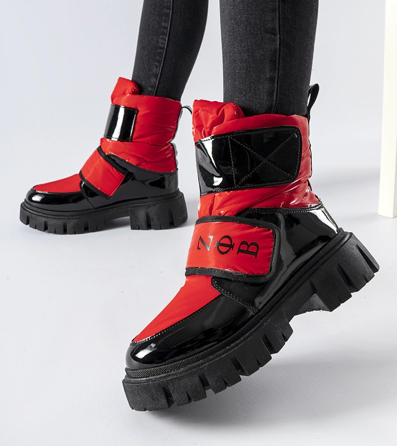 Čierno-červené zateplené snehule Reppert