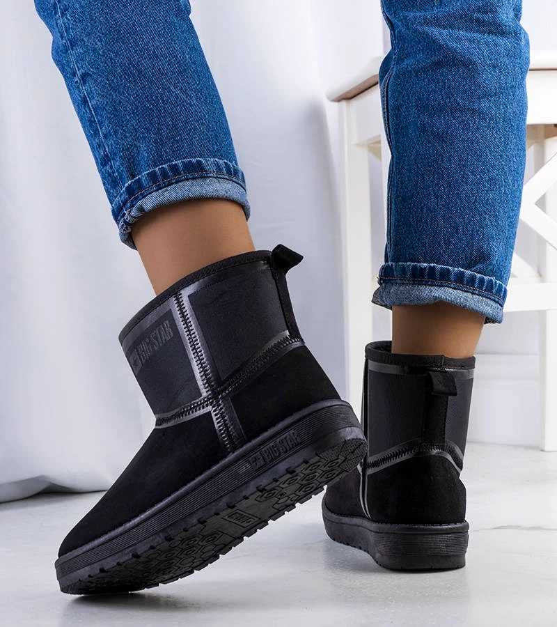 Dámske čierne snehové topánky KK274614-906