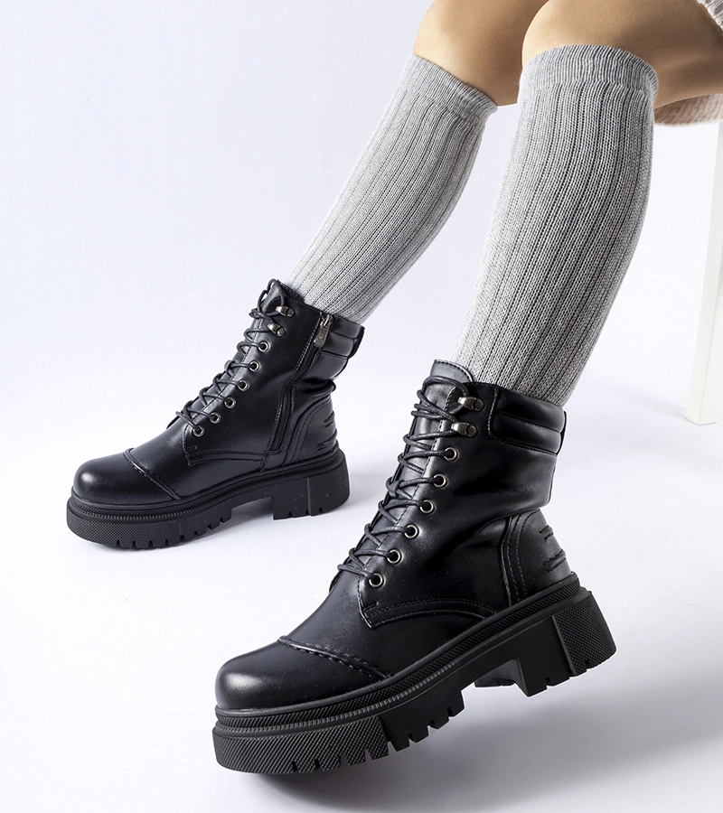 Čierne zateplené trapery Paimboeuf