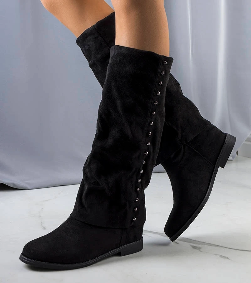 Čierne topánky na platforme Balbin