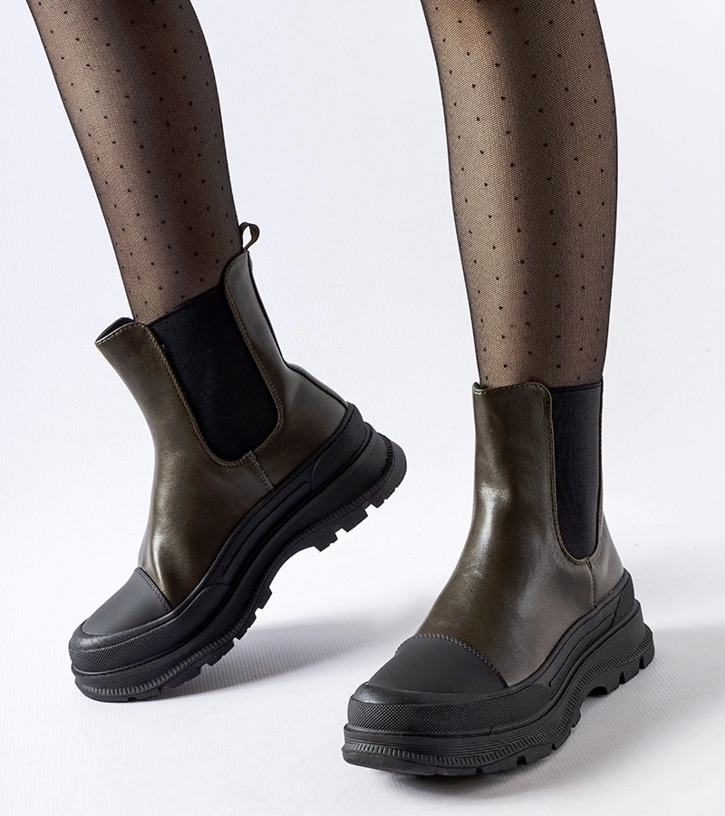 Zelené topánky na športovom podrážke Ermanno