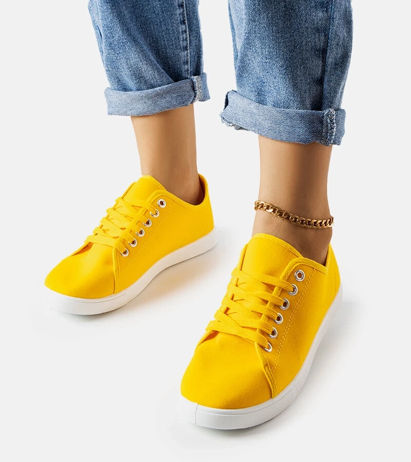 Žlté textilné tenisky Nampa