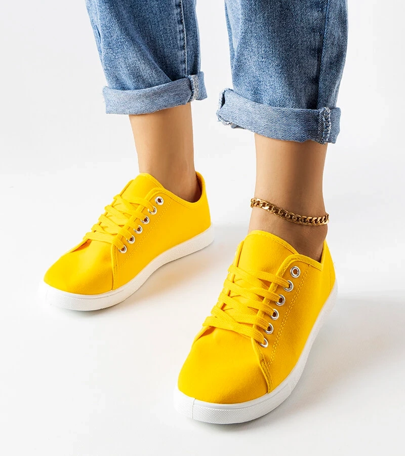 Sutri žlté textilné tenisky