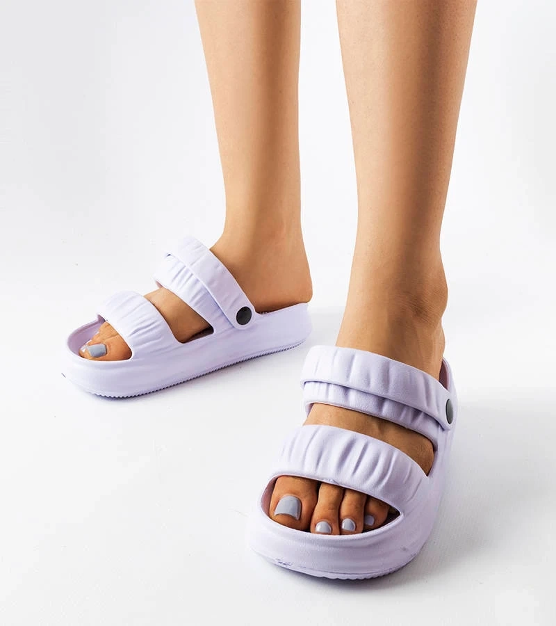 Fialové gumové žabky PD7809-8 PURPLE