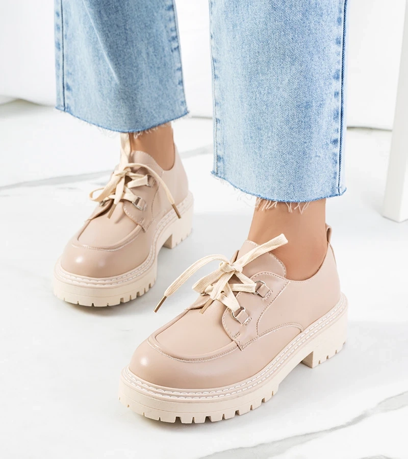 Béžové dámske poltopánky Labour