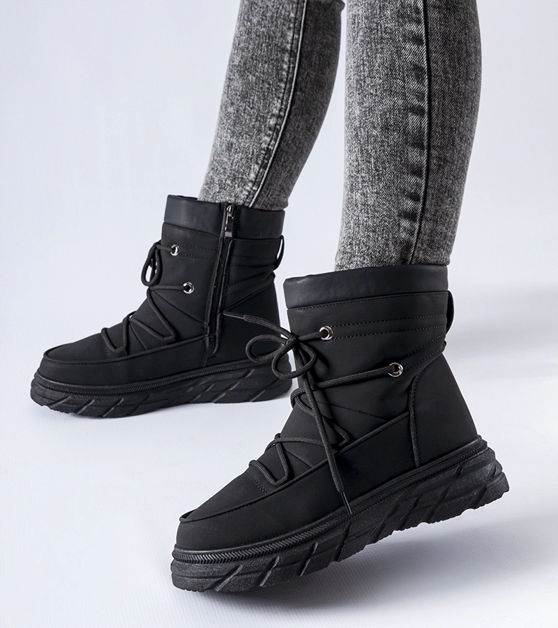 Čierne matné zateplené snehule Jamison