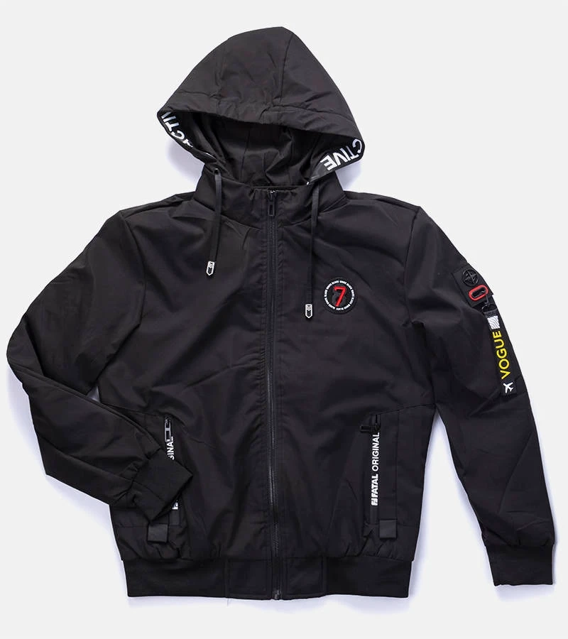 Čierna pánska prechodná bunda značky Tollmache