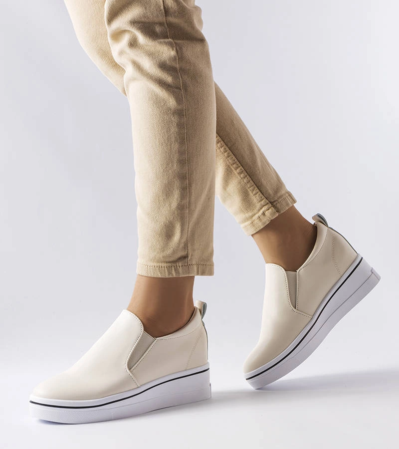 Béžové slip-on tenisky Francoeur